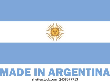 Made in Argentina, Argentina flag, country flag National symbols, flag of Argentina