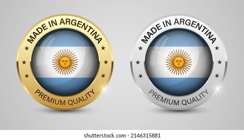 Made in Argentina graphics and labels set. Some elements of impact for the use you want to make of it.