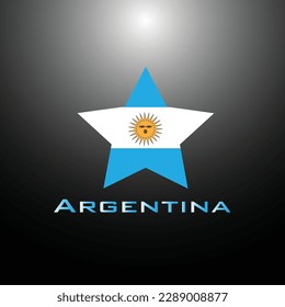 Made in argentina round label icon. stamp, sign, sticker, badge, symbol, emblem, logo print with argentinian flag.