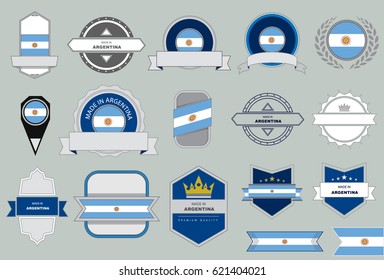 Made in Argentina Seal Collection (Vector Art)