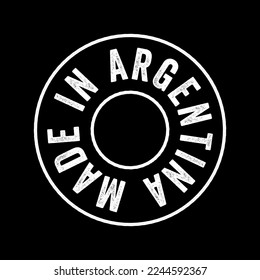 Aus Argentinien stammender Text-Emblem-Stempel, Concept-Hintergrund