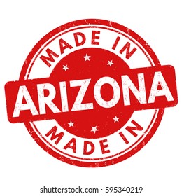 Made in Arizona grunge rubber stamp on white background, vector illustration