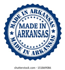 Made in Arkansas grunge rubber stamp, vector illustration