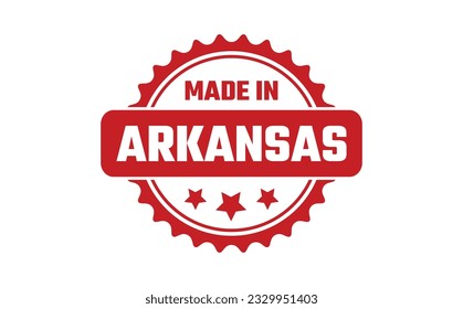 Made In Arkansas Rubber Stamp