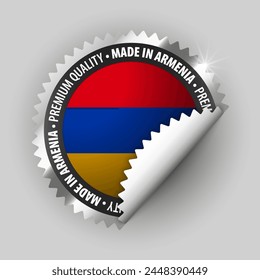 Made in Armenia graphic and label. Element of impact for the use you want to make of it.