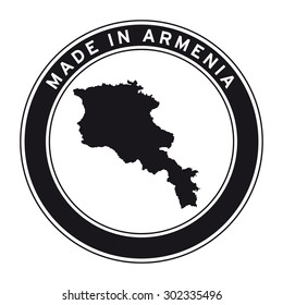 Made in Armenia vector logo sticker button