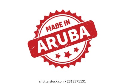Made In Aruba Rubber Stamp