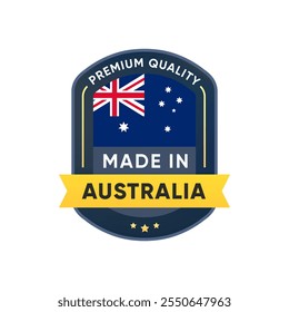 Made In Australia Design de vetor de etiqueta de distintivo