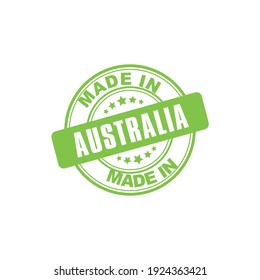 Made in AUSTRALIA Grunge rubber Stamp Isolated On White Background.Vector illustration. Stamp Logo Icon Symbol Design