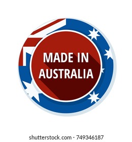 Made in Australia label illustration