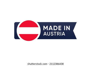 Made in Austria Banner Vektordesign 