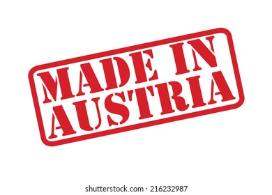 MADE IN AUSTRIA Rubber Stamp vector over a white background.