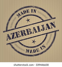 Made in Azerbaijan grunge rubber stamp