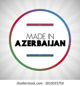 Made in Azerbaijan text wallpaper, concept background