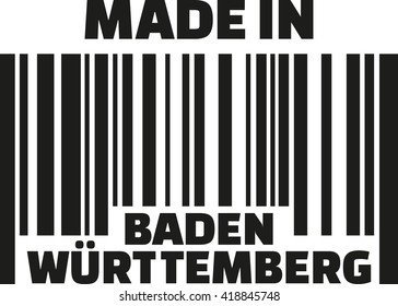 Made in Baden-Wuerttemberg barcode