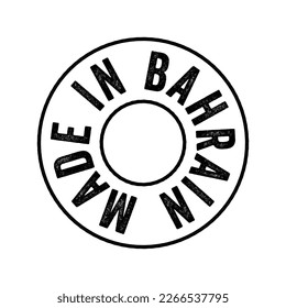 Hergestellt in Bahrain, Textmarkierung, Concept-Hintergrund