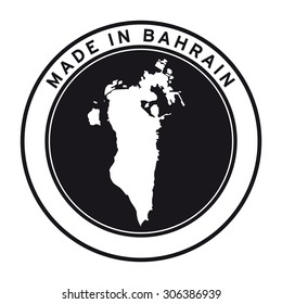 Made in Bahrain vector logo sticker button