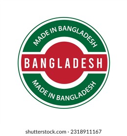 Hergestellt in Bangladesch Vektorgrafik-Logo-Design. Made in the Bangladesh logo