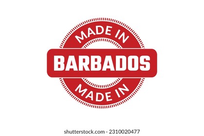 Made In Barbados Rubber Stamp