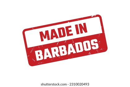 Made In Barbados Rubber Stamp