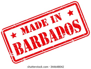 Made in Barbados Rubber Stamp