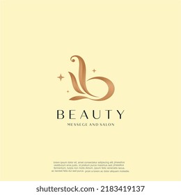 I made a beauty logo with the initials B