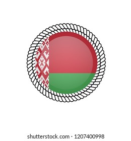 Made in belarus button vector illustration.Made in belarus rounded badge