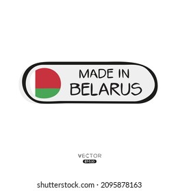 Made in Belarus, vector illustration.