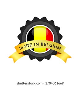 Made in Belgium Emblem Badge labels