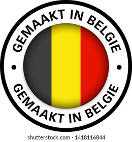 made in belgium flag icon