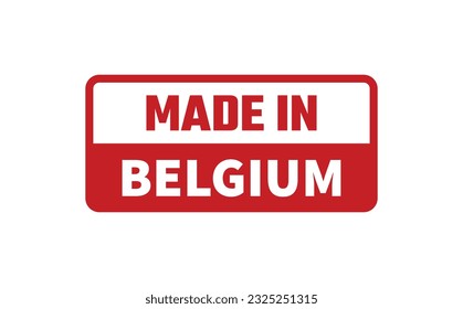 Made in Belgium Rubber Stamp