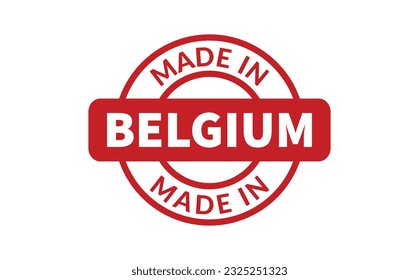 Made in Belgium Rubber Stamp