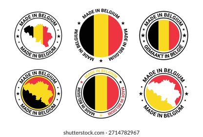 made in belgium stamp set