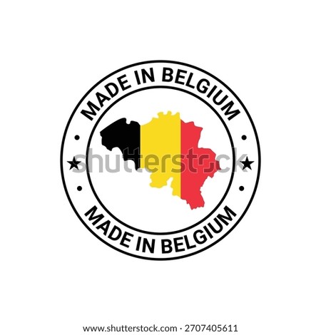 made in belgium stamp template