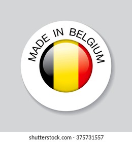 made in belgium. template icon design
