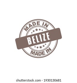 Made in BELIZE Grunge rubber Stamp Isolated On White Background.Vector illustration. Stamp Logo Icon Symbol Design