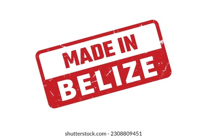 Made in Belize Kautschuk Stempel