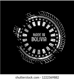 made in bolivia emblem, label, badge,seal. vintage stamp.package label. vector illustration