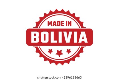 Fabricado En Bolivia Sello De Caucho