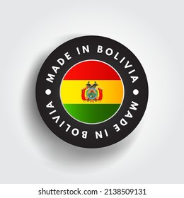 Marca en Bolivia emblema de texto distintivo, fondo de concepto