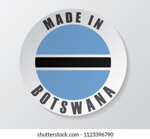 made in botswana flag icon