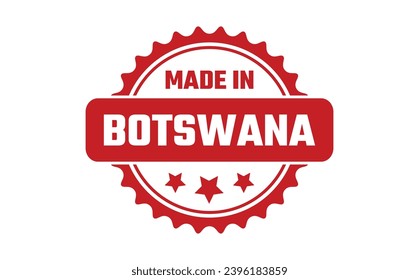Made In Botswana Rubber Stamp