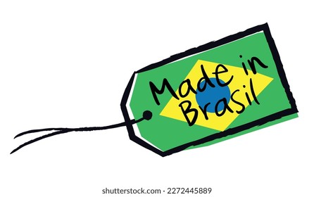 Made in Brasil on flag