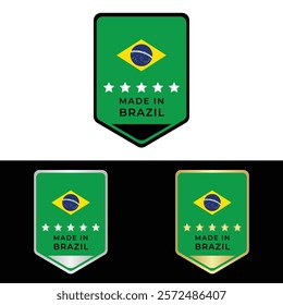 Made in Brazil Badge Tag Seal Stamp