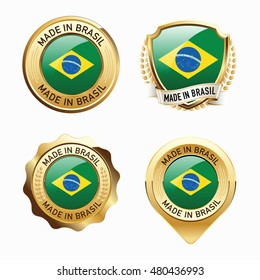 Made in Brazil. Collection of Badges.