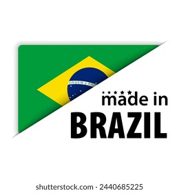 Made in Brazil graphic and label. Element of impact for the use you want to make of it.