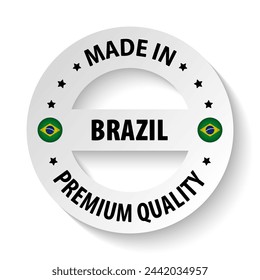 Made in Brazil graphic and label. Element of impact for the use you want to make of it.