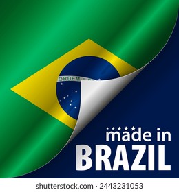 Made in Brazil graphic and label. Element of impact for the use you want to make of it.