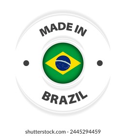 Made in Brazil graphic and label. Element of impact for the use you want to make of it.