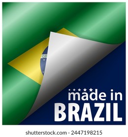 Made in Brazil graphic and label. Element of impact for the use you want to make of it.